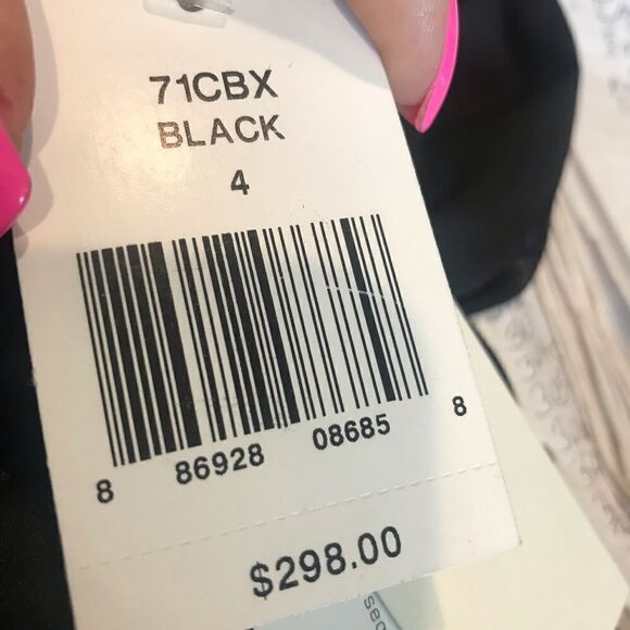 French Connection Black V Neck Sleeveless Dress NWT - Picture 9 of 11